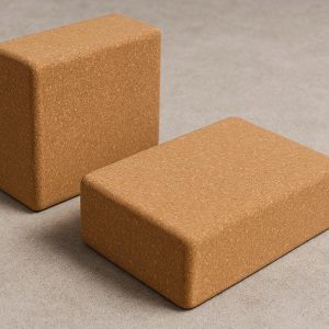 18 Cork Yoga Blocks Eco Friendly Natural Wood Support Bricks Heavy Duty Non Slip Balance Blocks For Advanced Pilates