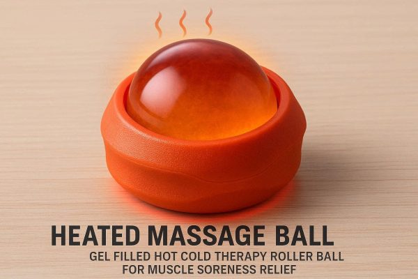 28 Heated Massage Ball Gel Filled Hot Cold Therapy Roller Ball For Muscle Soreness Relief Deep Tissue Relaxation