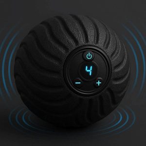 Vibrating Massage Ball Electric Trigger Point Therapy Roller High Intensity Muscle Reliever With Adjustable Vibration Speed